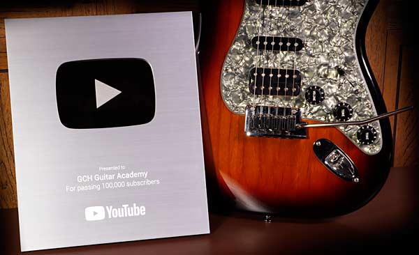 GCH Guitar Academy, 100K subscribers YouTube award